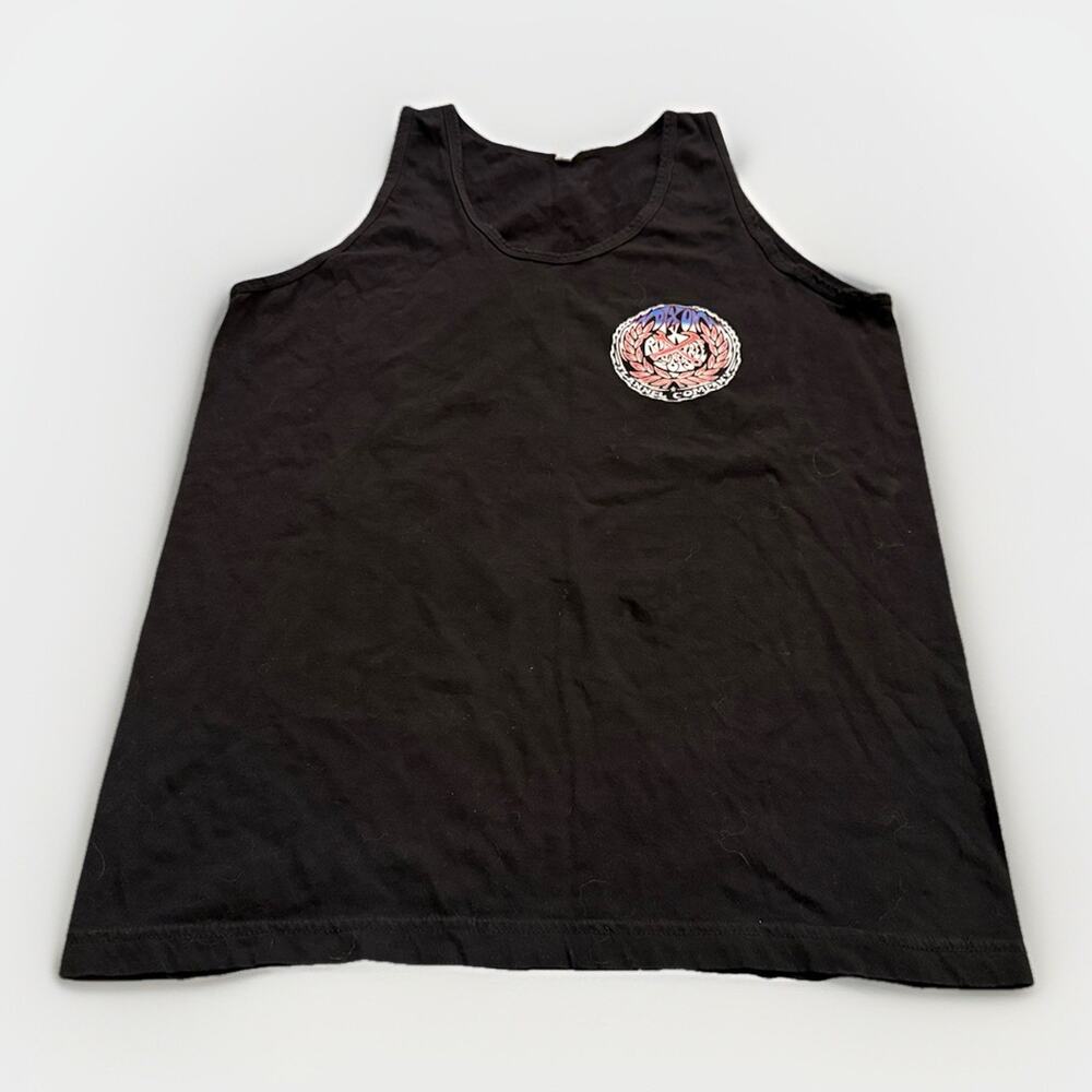 Dixxon Mens Black Freedom Fantasy Flannel Company Sleeveless Tank Top Size M USA